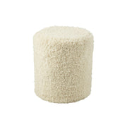 Poef Crème Polyester Cylinder 40 cm 40x40x50 cm-Poefs-J-Line