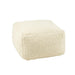 Poef Crème Wol Vierkant J-Line 60 cm 60x60x40 cm-Poefs-J-Line
