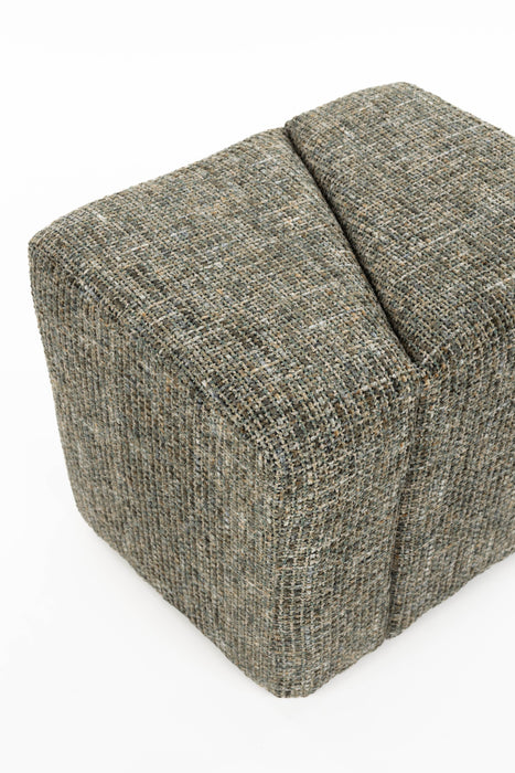 Poef Dance Polyester Groen – detail