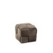 Poef Donkergrijs Stof en Hout 42 cm 42x42x40 cm-Poefs-J-Line