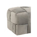 Poef Grijs Stof en Multiplex Hout 42 cm 42x120x38 cm-Poefs-J-Line