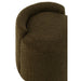 Poef Groen Bouclé Teddy Rond 40 cm-Poefen-J-Line