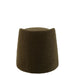 Poef Groen Bouclé Teddy Rond 40 cm-Poefs-J-Line