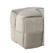 Poef Lichtgrijs Stof en Hout 42 cm 42x42x40 cm-Poefs-J-Line
