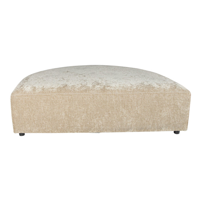 Poef Lujo Polyester Wit Crème-Poefs-PTMD