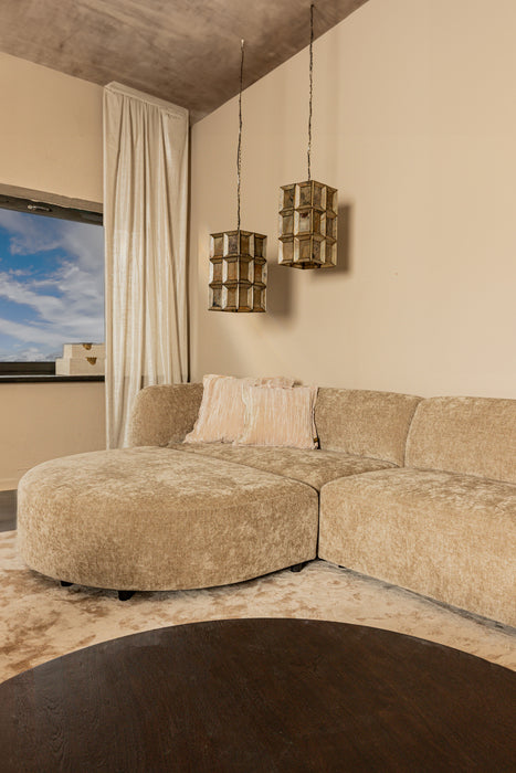 Poef Lujo Polyester Wit Longchair-Poefs-PTMD
