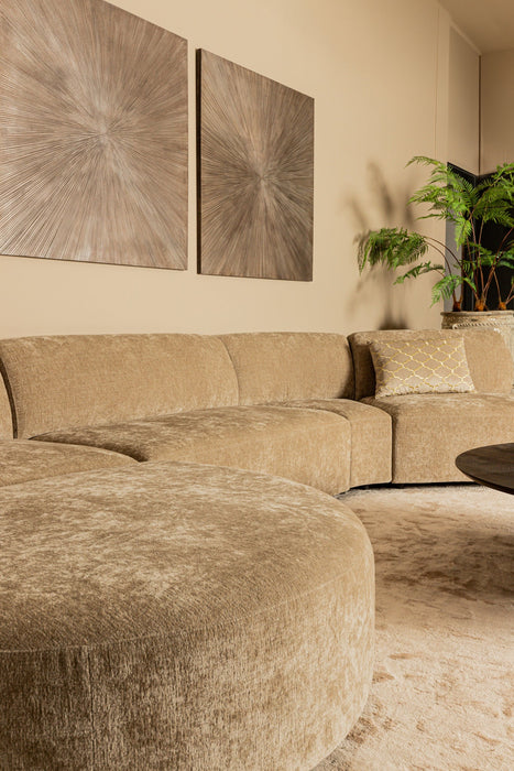 Poef Lujo Polyester Wit Longchair-Poefs-PTMD