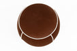 Poef Marina Polyester, Hout Rood Ø45x48 cm-Poefs-White Label Living
