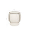 Poef Marina Polyester, Hout Wit Ø45x48 cm-Krukken-Creating Home