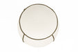 Poef Marina Polyester, Hout Wit Ø45x48 cm-Poefs-White Label Living