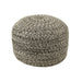 Poef Miami Zwart Polyester 50 cm J-Line-Poefs-J-Line