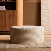 Poef My Sofa Hocker | Rond | 80 cm | Tilia 03 | Beige 80x80x39 cm-Poefs-Starfurn