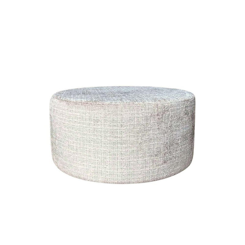 Poef MySofa My Bank Poef | Rond | 80 cm | Cremona 02 | Beige-Poefs-Starfurn