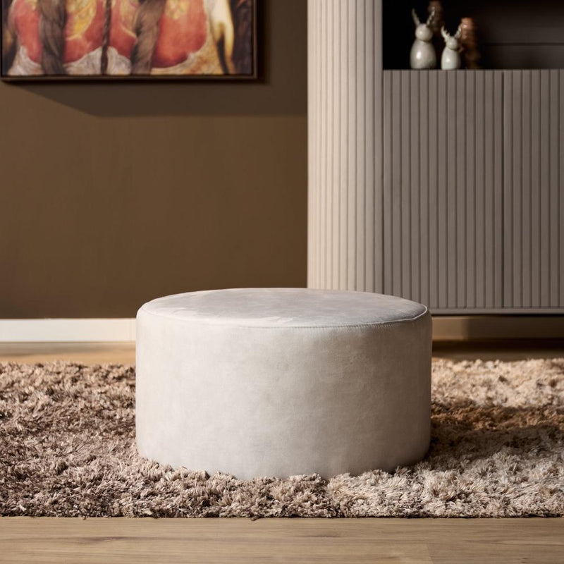 Poef MySofa Poef | Rond | 60 cm | Adore 102 | Creme 60x60x32 cm-Poefs-Starfurn