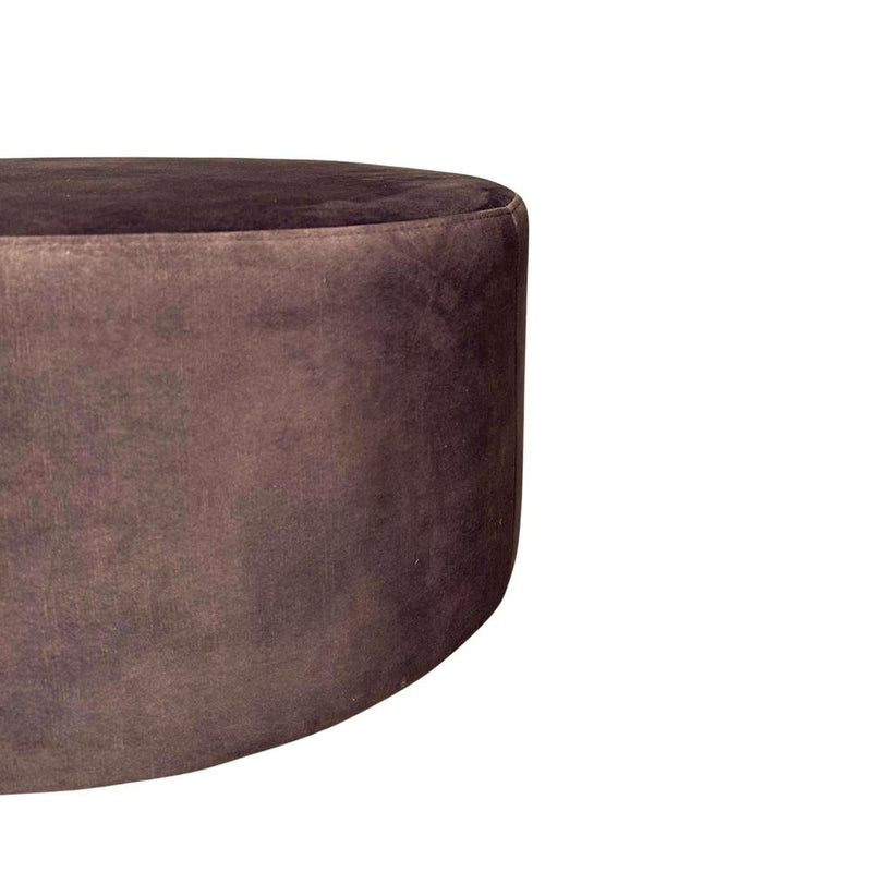 Poef MySofa Poef | Rond | 60 cm | Adore 108 | Bruin 60x60x32 cm-Poefs-Starfurn
