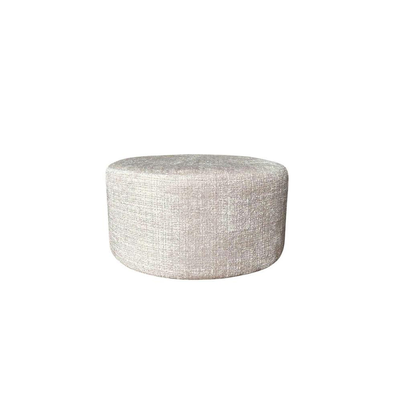 Poef MySofa Poef | Rond | 60 cm | Cremona 02 | Beige 60x60x32 cm-Poefs-Starfurn