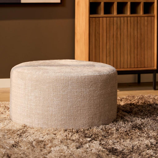 Poef MySofa Poef | Rond | 60 cm | Cremona 02 | Beige 60x60x32 cm-Poefs-Starfurn