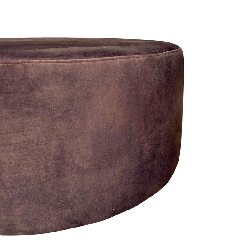 Poef MySofa Poef | Rond | 80 cm | Adore 108 | Bruin 80x80x39 cm-Poefs-Starfurn