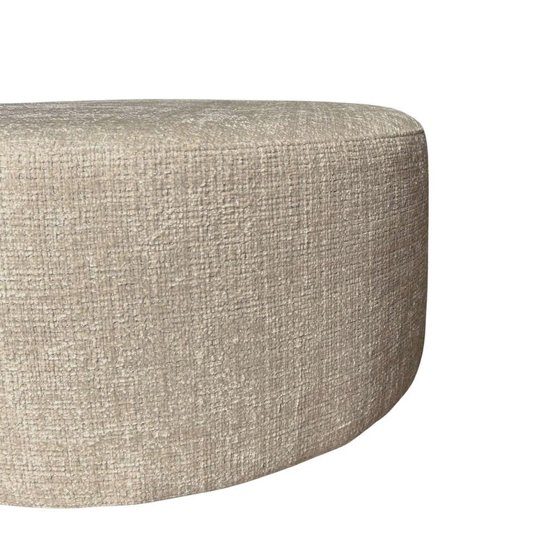 Poef MySofa Poef | Rond | 80 cm | Cremona 14 | Taupe 80x80x39 cm-Poefs-Starfurn