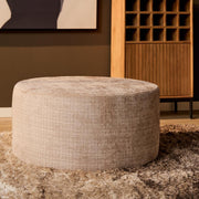 Poef MySofa Poef | Rond | 80 cm | Cremona 14 | Taupe 80x80x39 cm-Poefs-Starfurn