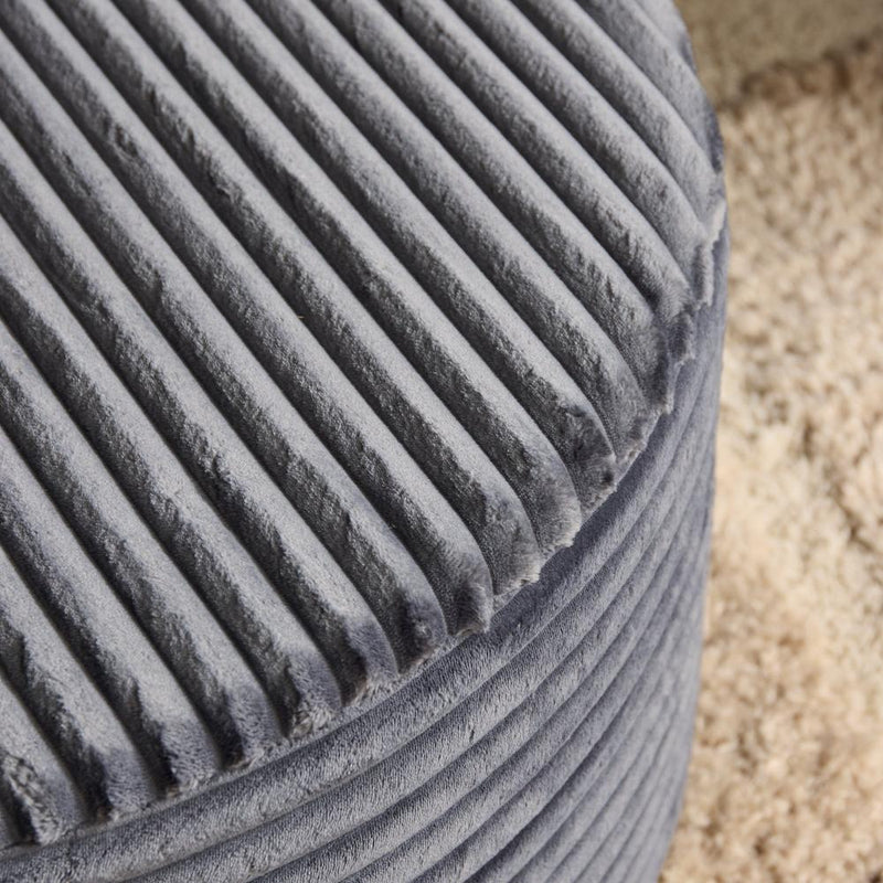 Poef MySofa Poef | Rond | 80 cm | Tilia 85 | Antraciet-Poefs-Starfurn