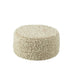 Poef Naturel Eucalyptus Bouclé Rond 60 cm 60x60x30 cm-Poefs-J-Line