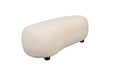 Poef Noxx Polyester, MDF Wit 120x46 cm-Poefs-Creating Home