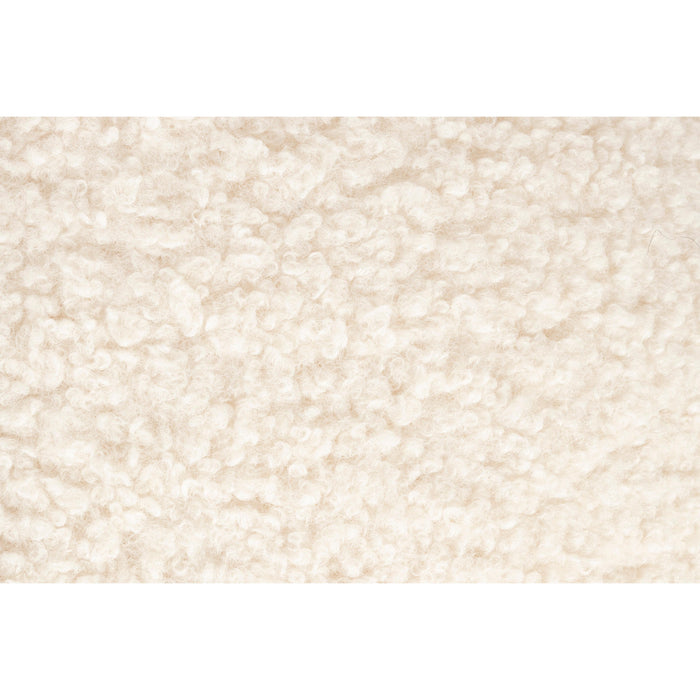 Poef Noxx Polyester, MDF Wit Ø42x46 cm-Krukken-Creating Home