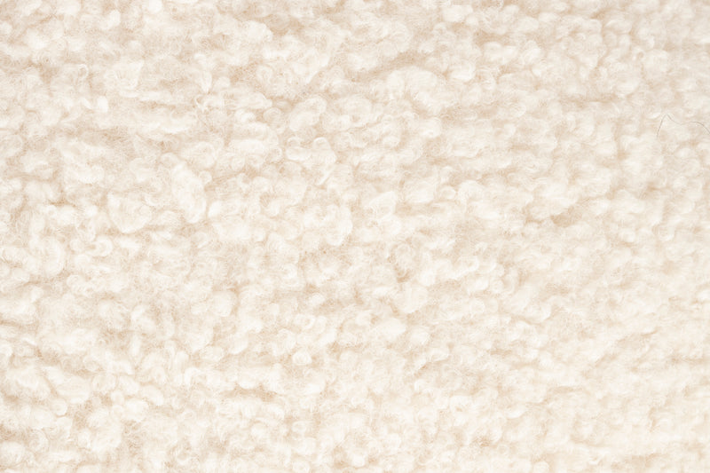 Poef Noxx Polyester, MDF Wit Ø42x46 cm-Krukken-Creating Home