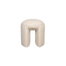 Poef Noxx Polyester, MDF Wit Ø42x46 cm-Krukken-Creating Home