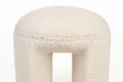 Poef Noxx Polyester, MDF Wit Ø42x46 cm-Poefs-Creating Home