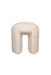Poef Noxx Polyester, MDF Wit Ø42x46 cm-Poefs-Creating Home