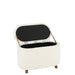 Poef Opslag Teddy Polyester Wit 40 cm 40x80x48 cm-Poefs-J-Line