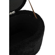 Poef Opslag Teddy Polyester Zwart 40 cm 40x80x48 cm-Poefs-J-Line