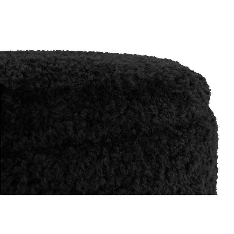 Poef Opslag Teddy Polyester Zwart 40 cm 40x80x48 cm-Poefs-J-Line