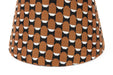 Poef Pin Metaal, Polyester, MDF Bruin Ø37x45 cm-Krukken-Creating Home