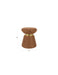 Poef Pin Metaal, Polyester, MDF Bruin Ø37x45 cm-Poefs-Creating Home