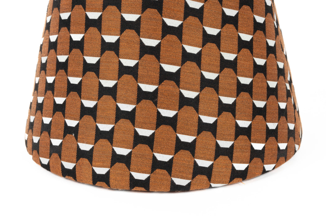 Poef Pin Metaal, Polyester, MDF Bruin Ø37x45 cm-Poefs-Creating Home