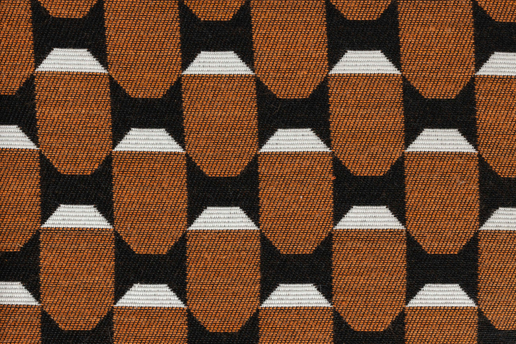 Poef Pin Metaal, Polyester, MDF Bruin Ø37x45 cm-Poefs-Creating Home