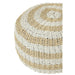 Poef Rond Wit Kunststof Geweven 50 cm-Poefen-J-Line