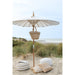 Poef Rond Wit Kunststof Geweven 50 cm-Poefen-J-Line