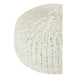 Poef Rond Wit Kunststof Geweven 50 cm - Uni-Poefs-J-Line