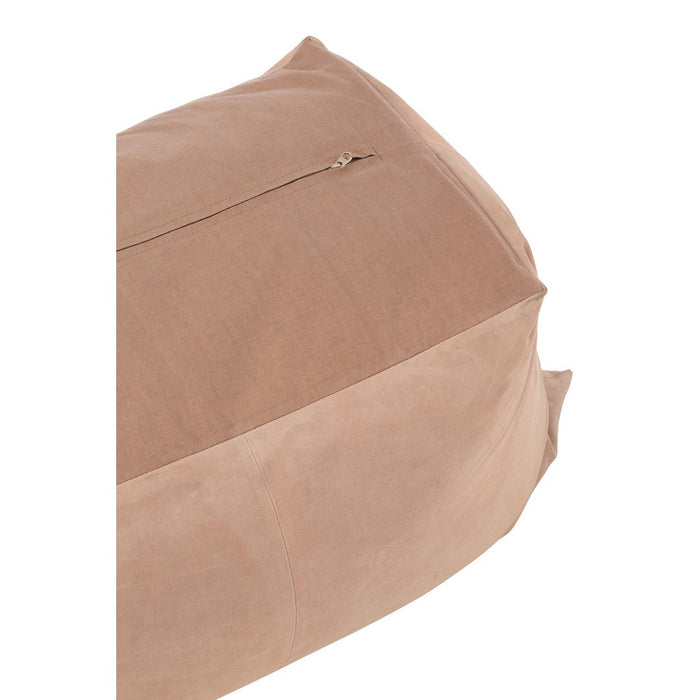 Poef Roze Leer Vierkant Melissa 81 cm 81x46x52 cm-Poefs-J-Line