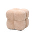 Poef Teddy Polyester Beige-Poefs-PTMD