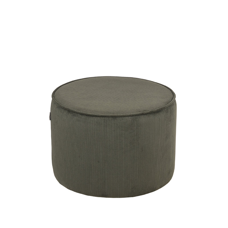 Poef Tibo Army Ribcord 55 cm Rond 55x55x40 cm-Poefs-LABEL51