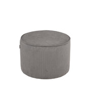 Poef Tibo Donkergrijs Ribcord - 55x55x40 cm-Poefs-LABEL51