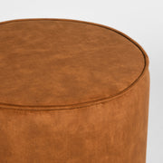 Poef Tibo Oker Velours 55 cm Rond 55x55x40 cm-Poefs-LABEL51
