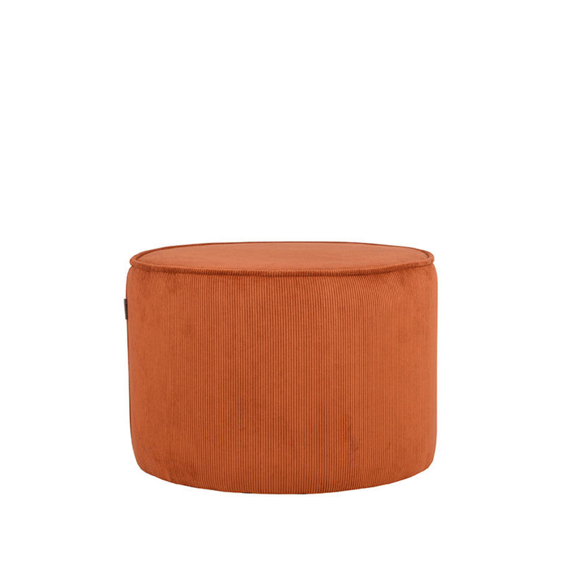 Poef Tibo Rust Ribcord 55 cm Rond 55x55x40 cm-Poefs-LABEL51