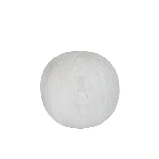 Poef Wit Acryl Opblaasbaar 50 cm-Poefen-J-Line