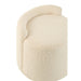 Poef Wit Bouclé Teddy Rond 40 cm-Poefen-J-Line